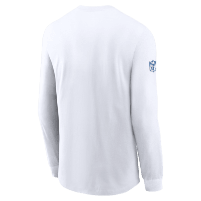 Playera de manga larga Nike Dri-FIT de la NFL para hombre Indianapolis Colts Sideline Team Issue