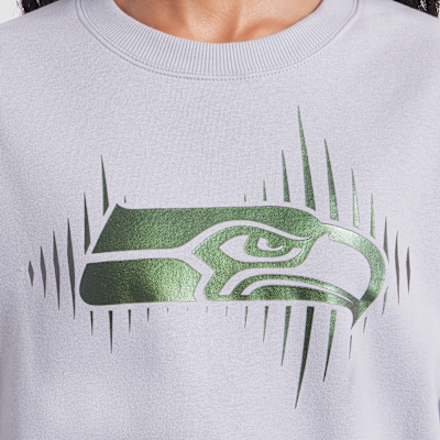 Sudadera de cuello redondo sin cierre Nike de la NFL para mujer Seattle Seahawks Rivalries Collection Oversized