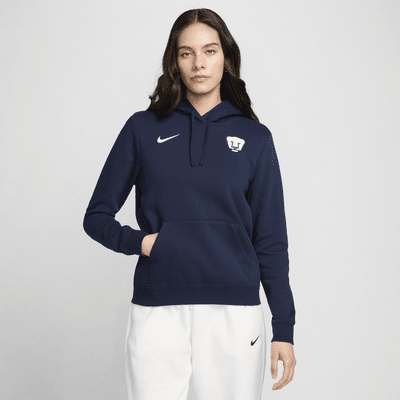 Sudadera con gorro sin cierre de fútbol Nike para mujer Club Fleece de los Pumas UNAM