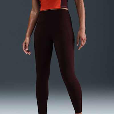 Leggings de cintura alta sin costura delantera de 7/8 para mujer Nike Universa