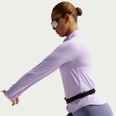 Nike Swift Dri-FIT UV rövid cipzáras női futófelső