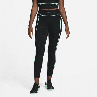 Nike Pro Mid-Rise sportlegging dames anthracite black white