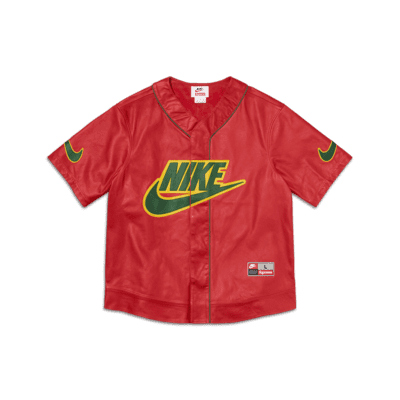 Nike x Supreme Men's Leather Baseball Jersey