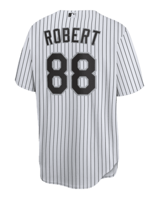 Luis Robert Signed Chicago White Sox Nike MLB Replica Pinstripe