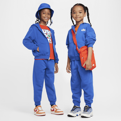 Nike Full-Zip Club Set Little Kids 2-Piece Hoodie Set