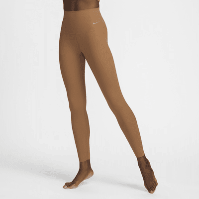 Nike Zenvy Rib Leggings de 7/8 de talle alto y sujeción ligera - Mujer