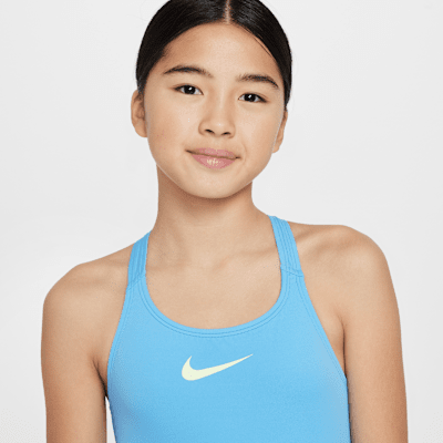 Traje de baño de una sola pieza con espalda deportiva para niña talla grande Nike Essential