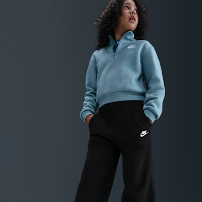Nike Sportswear Club Fleece Older Kids' (Girls') Wide-Leg Trousers