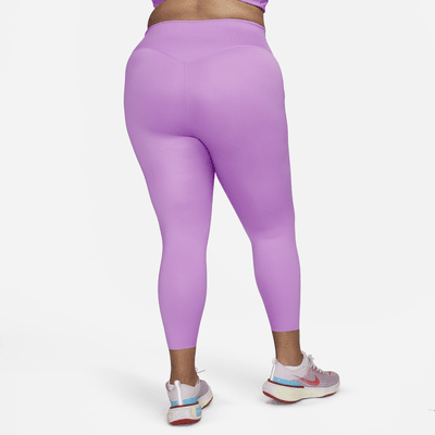 Leggings con bolsillos de 7/8 de tiro alto de sujeción firme para mujer (talla grande) Nike Go