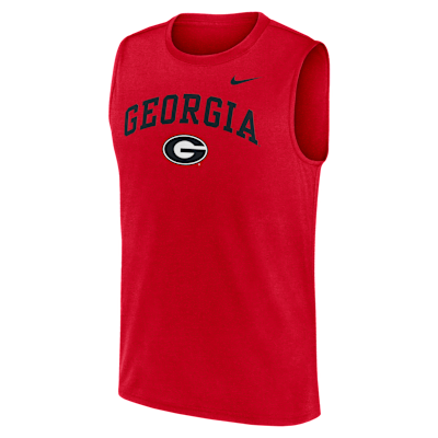 Georgia Primetime Arch Legend Men's Nike Dri-FIT College Muscle Tank Top from Nike - $40