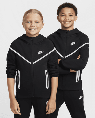 Подростковое худи Nike Sportswear Tech Fleece Big Kids' (Boys') Reflective Full-Zip Hoodie