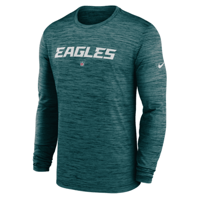 Youth Nike Black Philadelphia Eagles Icon Long Sleeve T-Shirt