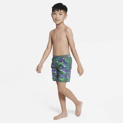 Traje de baño tipo short de vóleibol de 13 cm para niños talla pequeña