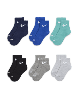 Детские носки Nike Dri-FIT Performance Basics Little Kids' Ankle Socks (6 Pairs)