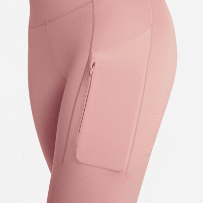 Leggings de tiro alto de 7/8 de sujeción firme con bolsillos para mujer Nike Go