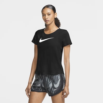 nike running swoosh shorts in black