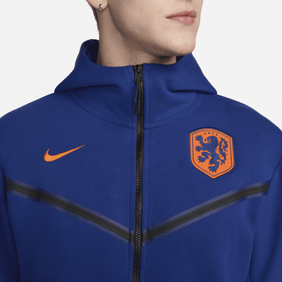 Sweat à capuche et zip Nike Football Pays-Bas Tech Fleece Windrunner pour homme