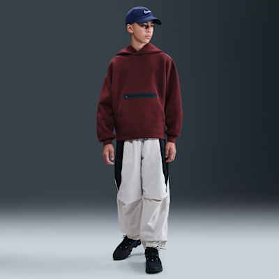Sudadera con gorro sin cierre oversized para niño talla grande Nike Sportswear Tech Fleece