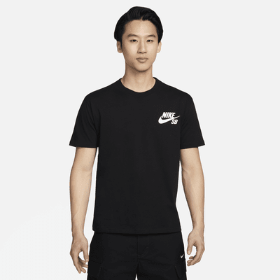 เสื้อยืดสเก็ตบอร์ดมีโลโก้ Nike SB