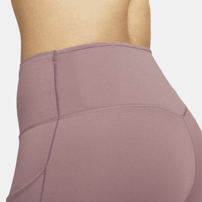 Leggings de tiro alto de 7/8 de sujeción firme con bolsillos para mujer Nike Go