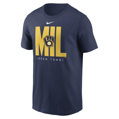 Milwaukee Brewers Team Scoreboard Men's Nike MLB T-Shirt