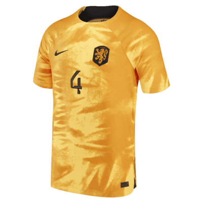 Jersey de fútbol Nike Dri-FIT ADV de la selección nacional de los Países Bajos local 2022/23 Vapor Match (Virgil van Dijk) para hombre