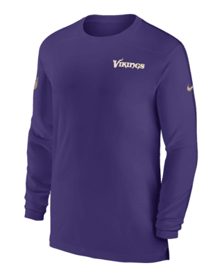 Мужские  Minnesota Vikings Sideline Coach Nike Dri-FIT NFL Long-Sleeve Top