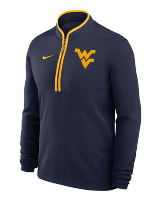 Мужские  West Virginia Mountaineers Victory Nike Dri-FIT College 1/2-Zip Long-Sleeve Top