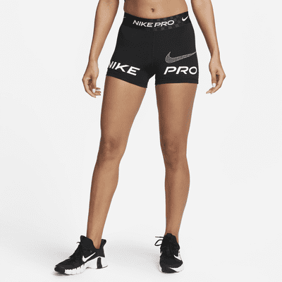 Martyr Hare University Nike Pro Dri-FIT Women's Mid-Rise 8cm (approx.) Graphic Training Shorts.  Nike SA
