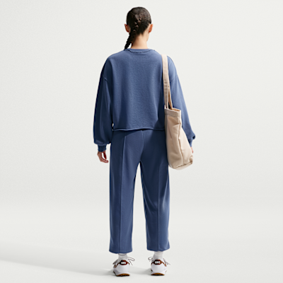 나이키 스포츠웨어 칠 테리 여성 오버사이즈 프렌치 테리 크루넥 스웻셔츠