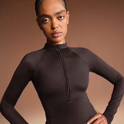 NikeSKIMS Shine Women's Long-Sleeve Half-Zip Top