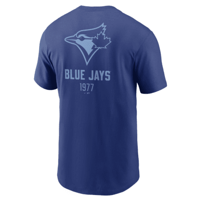 Playera Nike de la MLB para hombre Toronto Blue Jays Large Logo Back Stack 