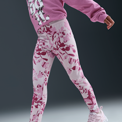 Nike Little Kids' Printed Club Long Sleeve T-Shirt and Leggings Set