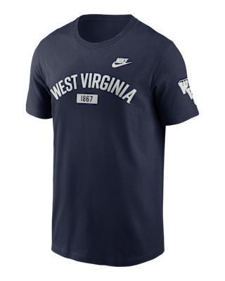 Мужская футболка West Virginia Legacy Arch 2-Hit Nike College
