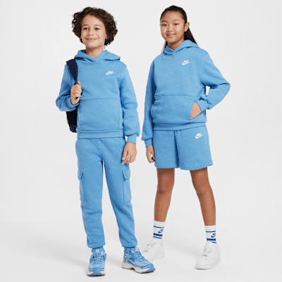 Nike Sportswear Club Fleece belebújós, kapucnis pulóver nagyobb gyerekeknek