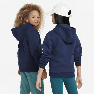 Felpa con cappuccio e zip a tutta lunghezza Nike Sportswear Club Fleece – Ragazzo/a