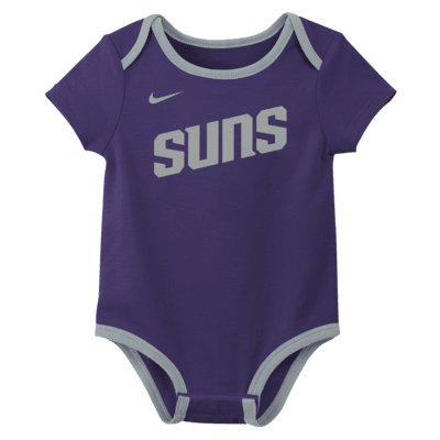 Conjunto de body de la NBA Nike para bebé (3 piezas) Phoenix Suns