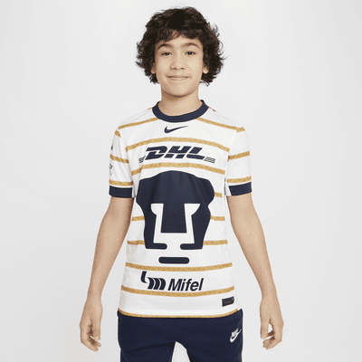 Pumas UNAM 2024/25 Stadium Home Big Kids' Nike Dri-FIT Soccer Replica Jersey