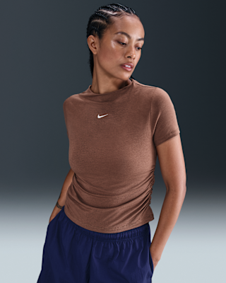 Женские тайтсы Nike Sportswear Chill Knit Tight Short-Sleeve Mock-Neck Top