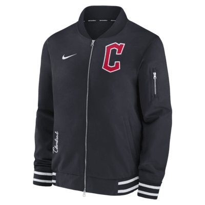 Cleveland Guardians Authentic Collection Men's Nike MLB Full-Zip Bomber Jacket