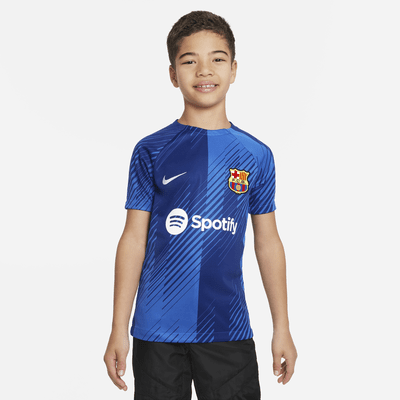 FC Barcelona Away Nike Football Shirt Junior L Black Jersey