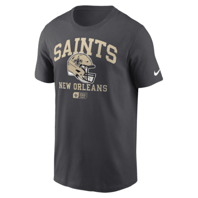 Playera de la NFL Nike para hombre New Orleans Saints Helmet Essential