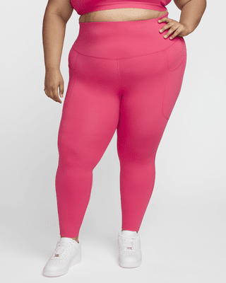 Женские тайтсы Nike One High-Waisted 7/8 Leggings with Pockets (Plus Size)