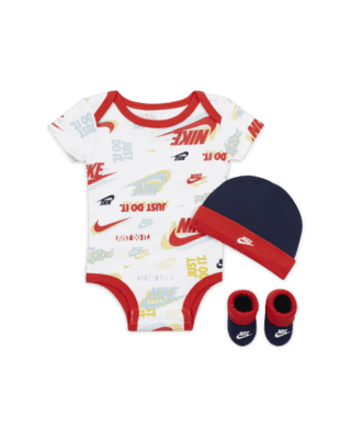 Детские  Nike Active Joy 3-Piece Bodysuit Box Set Baby Bodysuit Set