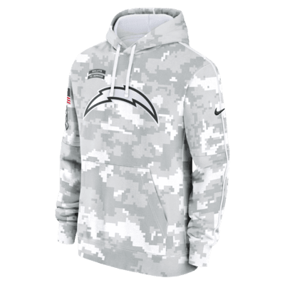 Los Angeles Chargers Salute to Service Primary Edge Club Men's Nike NFL Pullover Hoodie