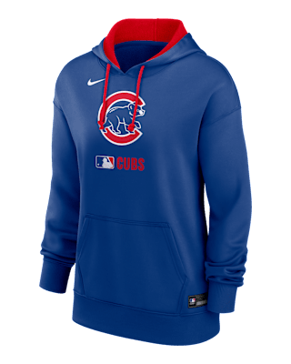 Женское худи Chicago Cubs Authentic Collection Nike Therma MLB Pullover Hoodie