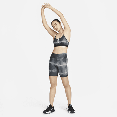Nike Indy Women's Light-Support Padded All-Over Print Sports Bra