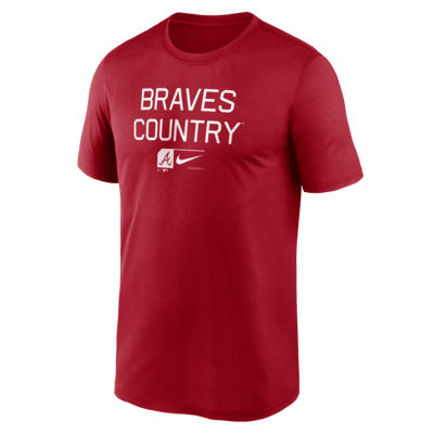 Atlanta Braves Baseball Phrase Legend Men's Nike Dri-FIT MLB T-Shirt