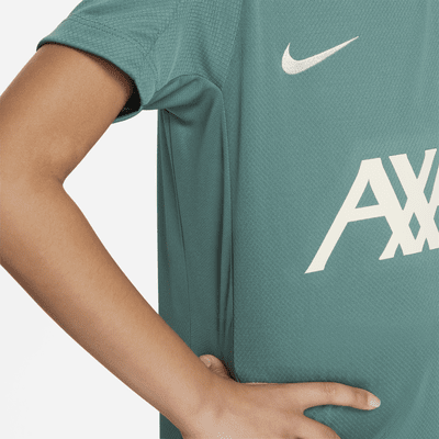 Haut de foot en maille à manches courtes Nike Dri-FIT Liverpool FC Strike pour ado