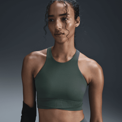 Nike One Twist leicht gefütterter Sport-BH mit leichtem Halt und hohem Ausschnitt (Damen)